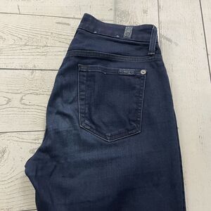 7 For All Mankind Women's Size 26 Blue b(air) denim High Waist Skinny Jeans